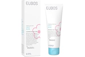 ‎EUBOS EUBOS Waschgel für Haut und Haare in Ruhe: reinigt sanft trockene Haut von Kindern und Babys, auch bei Neurodermitis, zur Verwendung als Duschgel oder Shampoo, 125 ml