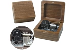 Sinzyo Game of Thrones Music Box Solid Wood Laser Carving Vintage Gift Musical Boxs for Birthday Valentine's Day Christmas(Walnut Wooden Box)