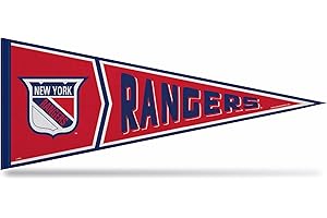Rico Industries NHL Hockey New York Rangers Retro 12" x 30" Felt Wall Décor Pennant - Great for Home/Bed Room/Man Cave Décor