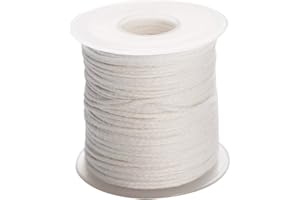 ULTNICE Candle Wick Roll 61 Cotton Candle Wick Roll Core Braided Spool for DIY Craft Making