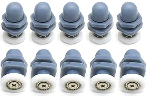 YUANQIAN Lot de 10 roulettes de rechange pour porte de douche 20 mm