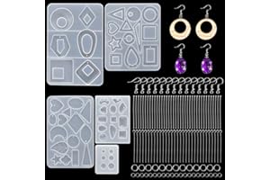 LYTIVAGEN 245 Pezzi Kit di Stampi in Resina per Gioielli Epossidica Kit di Stampi in Resina per Gioielli Gioielli Epossidica Stampo Resin Mold per Orecchini Epossidica Mold per Gioielli DIY