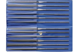 ‎PFERD CORRADI-Nadelfeilen-Set, 12-teilig, Schweizer Hieb 2, 160mm, 12314084 – Für die mittelfeine Präzisionsbearbeitung kleinster Flächen, Durchbrüche, Geometrien, Profile und Radien