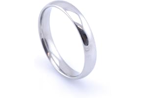 Vault 101 Limited Men's Women's Stainless Steel High Polished Wedding Band Ring (4mm Wide)
