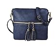 Woodland Leathers Crossbody Bags for Women, Designer Faux Leather Small Shoulder Bag for Women With Adjustable Strap, Ladies Multiple Compartments Messenger Bag