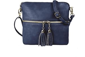 Woodland Leathers Crossbody Bags for Women, Designer Faux Leather Small Shoulder Bag for Women With Adjustable Strap, Ladies Multiple Compartments Messenger Bag