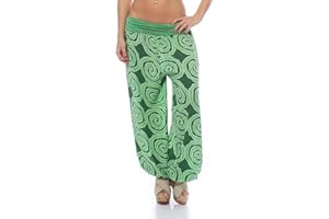MALITO MORE THAN FASHION Malito Donna Pantaloni Disegno Spirale Aladin Harem Pantaloni Pump Baggy Yoga 1718