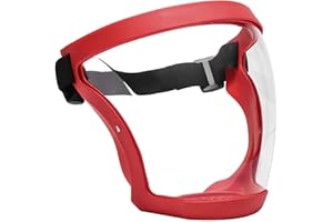 PEOSEVI Scudo Facciale, Visiera Protettiva Trasparente,Protezione Antiappannamento Riutilizzabile Per Protezione, Visiera Trasparente, Protezione Degli Occhi, Sicurezza Protettiva Personale A Copertura Totale