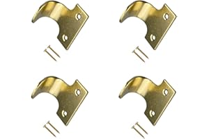 TERF® Traditional Victorian EB Brass Sash Lift Heavy Duty Sash Window Lift Pull Sliding Handle Including Fixing Screw - Pack of 4