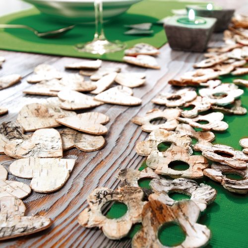 Deko-Herz,natur,80erSet - 2