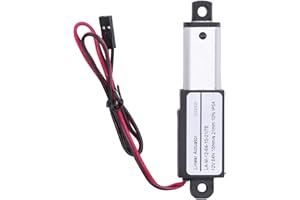 BEWINNER Mini Electric Linear Actuator 12V, 64N 15mm/s Small Linear Actuator with Mounting Brackets, IP54 Waterproof Motion Actuator for Home Automation (21mm)