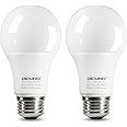 DiCUNO E27 Screw LED Bulb 15W, Daylight White 5000K, 100 Watts Halogen Equivalent, Large Screw in Light Bulb, 1350LM, Non-Dimmable, ES High CRI 90 Lightbulbs for Lamp, 2 Pcs