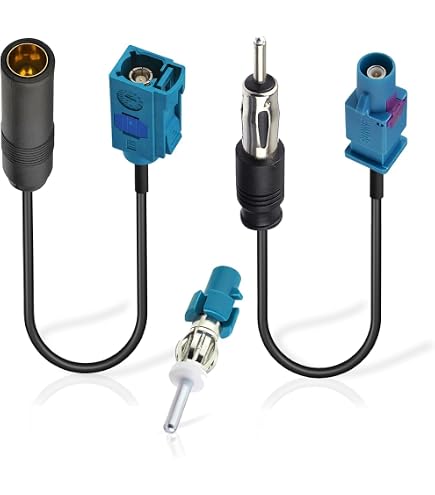 Adaptador De Antena Para Radio De Coche - Universal, 30 Cm, Conectores Fakra Z A DIN | Mejora La Recepción FM/AM, Compatible Con Reproductores Multimedia Y GPS