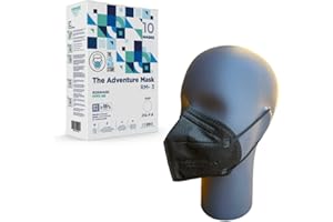 The Adventure Mask FFP3 Face Masks with Ear Loops | 5 Layer Filtration Protection CE Certified | Box of 10