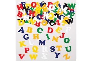 Baker Ross feltro lettere, colori assortiti, 23 mm