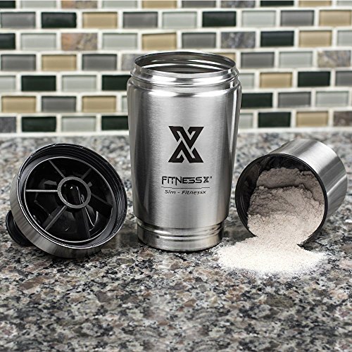 PLC020 700ml+200ml Sportmixer fitness edelstahl protein shaker eiweiß | Protein Shaker Eeiweiß Bottle - 6