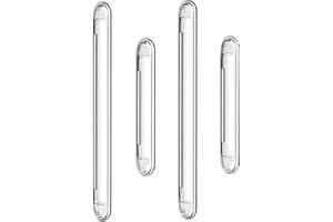 OATSBASF Zderzak do drzwi szafy, przezroczysty, silikonowy stoper do drzwi, samoprzylepny zderzak do drzwi samochodowych, szuflad, drzwi prysznicowych, deski sedesowej (2 długie i 2 krótkie)