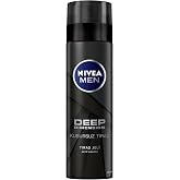 NIVEA MEN Erkek Tıraş Jeli Deep Dimension 200ml, Kusursuz Tıraş, Aktif Karbon, Kaygan Tıraş Deneyimi + NIVEA MEN Erkek Nemlen
