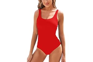 TcIFE Maillot de Bain Une pièce Femme Sport U-Back Swimsuit Taille Haute Amincissant Dos Nu Bra Push Up Rembourré Monokini
