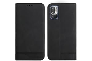 Rostsant Funda Xiaomi Redmi Note 11 4G / Redmi Note 11S 4G Carcasa de Cuero PU Cubierta Funda Protectora para Xiaomi Redmi Note 11S / Redmi Note 11 4G - Negro
