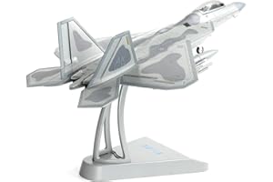 NUOTIE F22 Raptor 1/72 Modellino di aeromobile in metallo pressofuso USAF Fighter Jet in lega con supporto per collezionisti di appassionati militari adulti o regali creativi (AK 90FS)