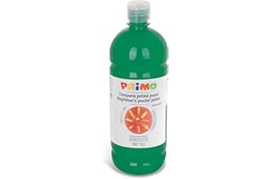 PRIMO - Tempere Lavabili per Bambini +3 Anni e Principianti in Bottiglia da 1L, Colori a Tempera Primi Passi per Dipingere su Carta, Stoffa, Vetro e Altro, Lavoretti Creativi per Bambini e Hobby