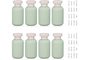 UMETASS Travel Bottles for Filling, Leak-Proof Travel Time Set, Travel Size Shampoo Container with Flip-Top Lid, Empty Travel Bottles (Green, 100 ml)