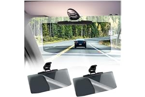 GTLM Visera Parasol Coche áNgulo Ajustable,32 * 14.5cm Accesorios Coche Antideslumbrantes para Una ConduccióN Segura,Extensor Parasol Coche para La MayoríA de Los Coches (2 Piezas)