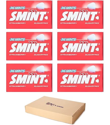 UMDA Smints Box Of 12 Sugar Free Mints Sweets XXL Papermint Tins | Best Sugar Free Mints | With Fresh Mints For Bad Breath | Smints Miints | Peppermint Mints | Smints