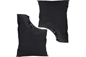 GYTFOG 2 Pcs Leaf Blower Bag, Black Leaf Collection Bags for Garden Vacuum, Durable Replacement Blower Bags for Efficient Yard Waste Management, Ideal for Gardening and Professional Landscaping