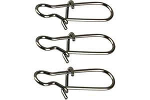 SHADDOCK FISHING 100 Pack Duo Lock Snaps Size 0-8 Black Nice Snap Swivel Slid Rings Stainless Steel USA Fishing Tackle Kit - Test: 26LB-220LB