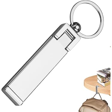 5 Ganci Da Tavolo Per Borse - Pieghevoli, In Lega Di Zinco | Appendiabiti Portatile Per Ristoranti - Foto 12