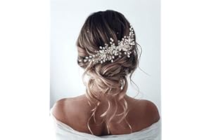 Unicra vigne cheveux mariage fleur accessoire cheveux femme pour femmes et filles (argent)
