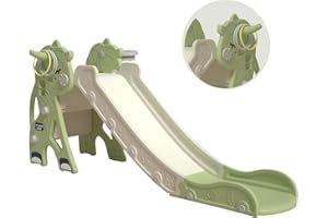 Lnhcrbs Toboganes Infantiles, Tobogán Infantil es Adecuado Para Uso En Interiores y Al Aire Libre, Tobogan Bebe Está Hecho de Polietileno de Alta Densidad, la Escalera Está Totalmente Cerrado,1-3 Años