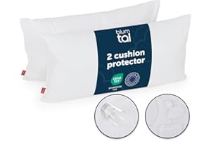 Blumtal Zestaw 2 wodoodpornych poszewek na poduszkę 60x70 cm - 80% bawełna, certyfikat OEKO-TEX, antyalergiczna powłoka na roztocza, oddychająca poszewka ochronna na poduszkę 60x70 cm - Encasing