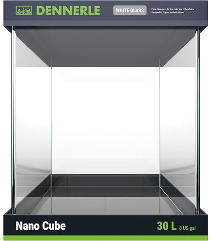 Acquario Blau Cubic Panoramic 28 Litri - 40x25x28 Cm - Con Coperchio In Vetro E Tappetino - Design Moderno - Foto 6