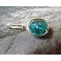 Filigraner Kettenanhänger Edelstein Kyanit - versilbert