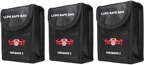 2 Stück Lipo Safe Bags - Feuerfeste Akku Tasche 125x64x50mm