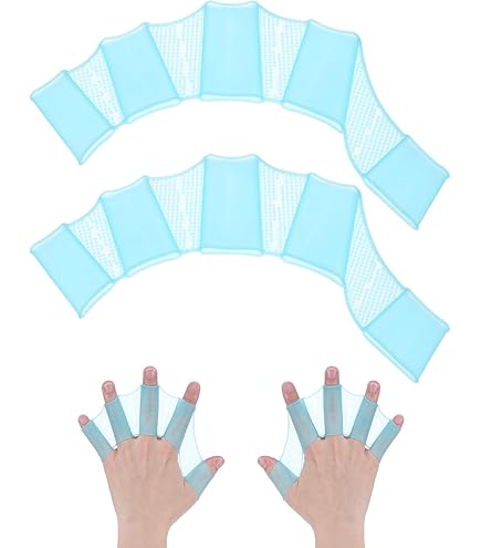 Kraoden Silicone Hand Swimming Fins Flippers Swim Finger Webbed Gloves Glove Plus Plus Neon Tube Swim Swimming Soft Silicone Gear Paddle Fins Fingers - View #10