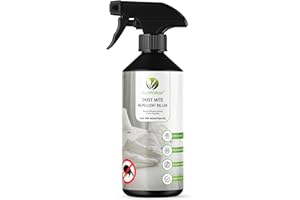 EcoWidow Dust Mite Repellent Killer Spray - Powerful Dust Mite Defense, Allergen Eliminator, Safe for Mattresses, Bedding, Upholstery Non Staining Formula with Essential Oils 500ml