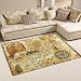 Produktbild coosun Old Pirat Karte mit Wind Rose Bereich Teppich Teppich rutschfeste Fußmatte Fußmatten für Wohnzimmer Schlafzimmer 152,4 x 99,1 cm, Textil, multi, 60 x 39 inch