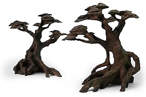 FZONE Bois Flotté en Résine pour Aquarium, Ornement en Forme d’Arbre pour Aquascaping en Eau Douce et Nano-Aquariums