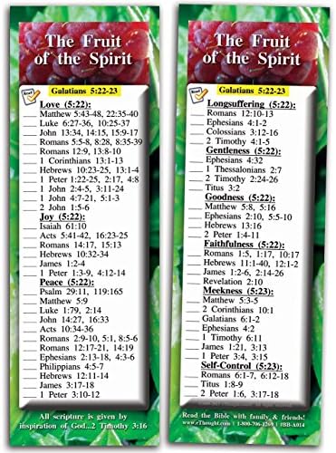 The Fruit of the Spirit - Pack of 25 Cards (2x6)