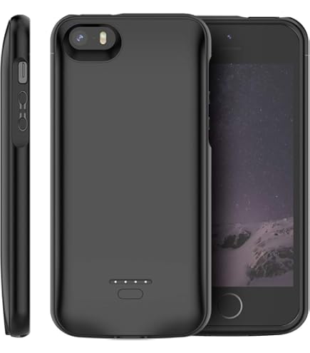 GIN FOXI Akku-Hülle 6000mAh Für IPhone SE/8/7/6 - Ladecase Mit Schutz