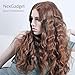 NexGadget 5-in-1 Hair Curler Curling Wand Set Curling Tongs Curling Iron with 5 Interchangeable Barrels and Heat Resistant Glove - Black
