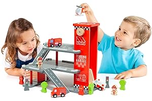 M MOLTO Parking de Juguete de Madera Grand Parking Molto