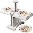 Gute Automatic Dumpling Maker,Household Double Head Dumpling Press Machine Mould, Safe Healthy Stainless Steel Kitchen Tool for Dumpling Making, Wrap Two at A Time