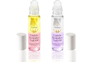 MKNZOME 2Pcs Aceite Cuticulas Uñas, Aceite para Cuticulas Roll-on, Tratamiento de uñas para manos y uñas, Aceite de Cuticulas Uñas para Reparar Cutículas Agrietadas y Secas