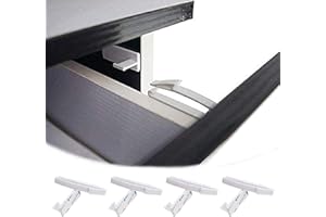 YAIYEFU Invisible Baby Safety Drawer Locks (4 Pack),No Drill Childproof Latches with Strong Adhesive, Hidden Cabinet Security for Kitchen & Nursery Furniture