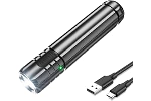 klarus Torcia a LED EC20, 1100 lumen, ricaricabile USB, IPX8, impermeabile, per campeggio, attività all'aperto, casa